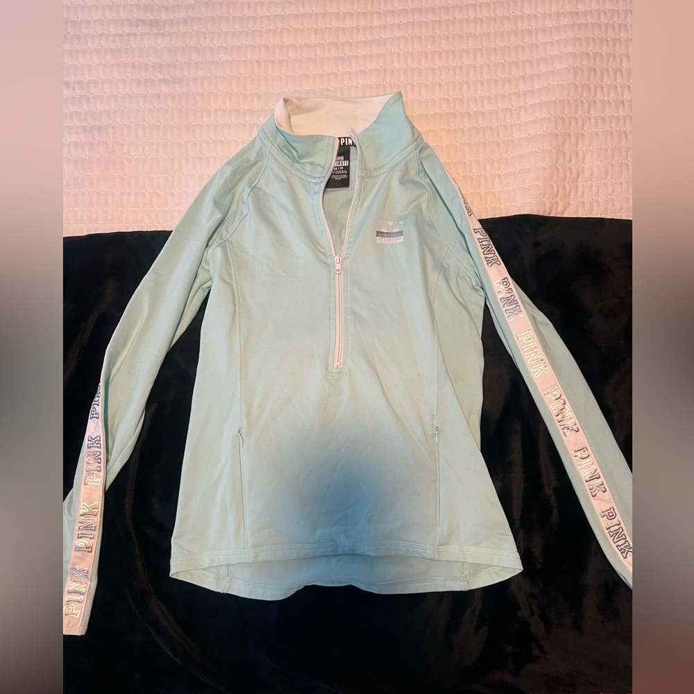Victorias Secret PINK Collection • Ultimate Quarter Zip Pullover  Size XS Teal